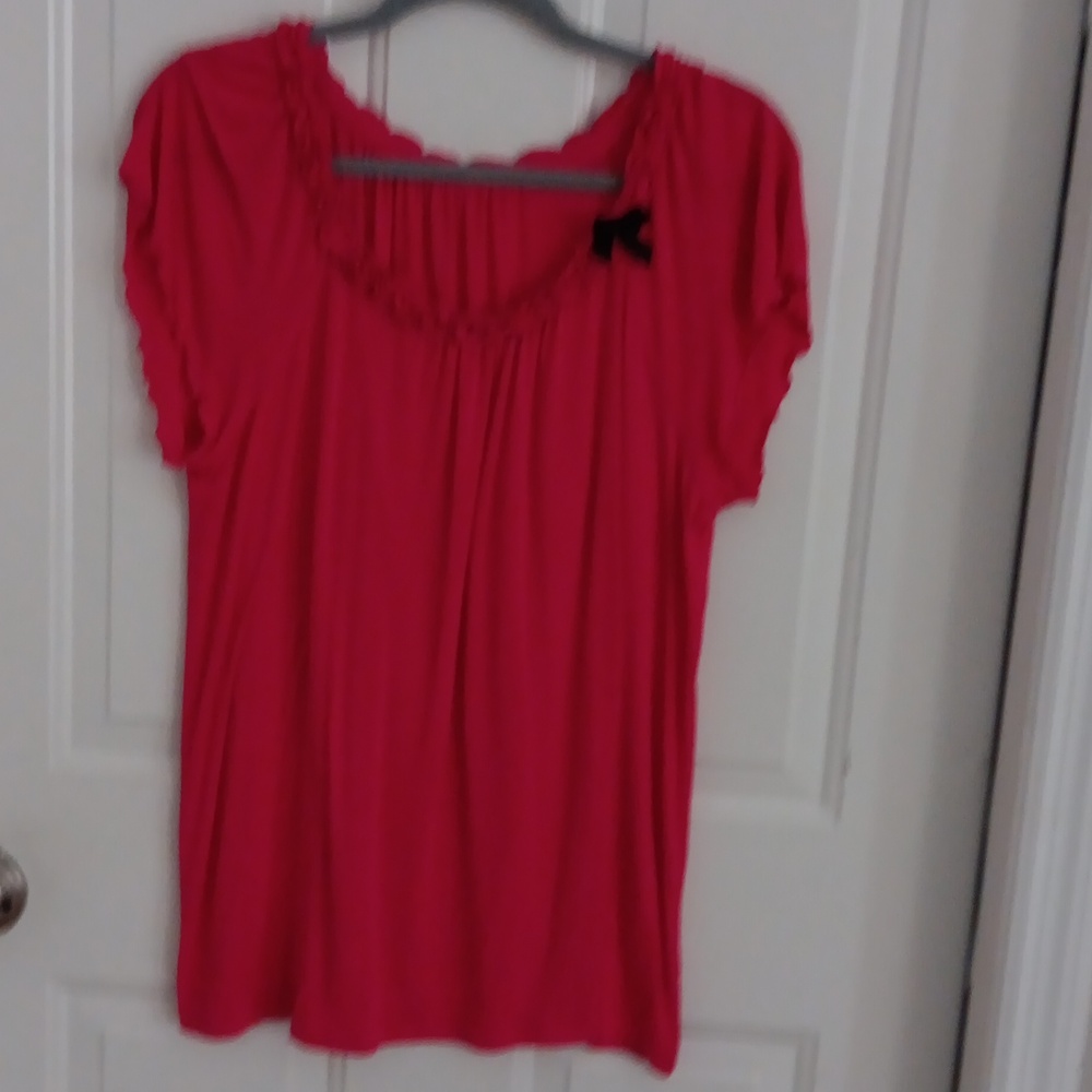 Pink cap sleeve P.J. top